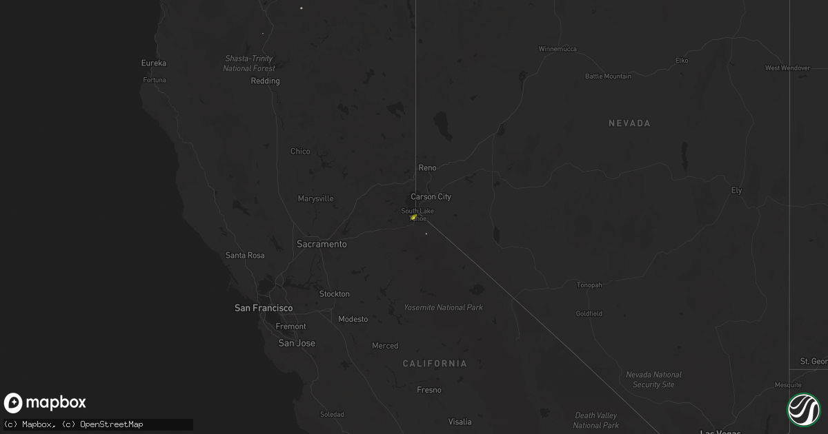 Hail map on July 2, 2025