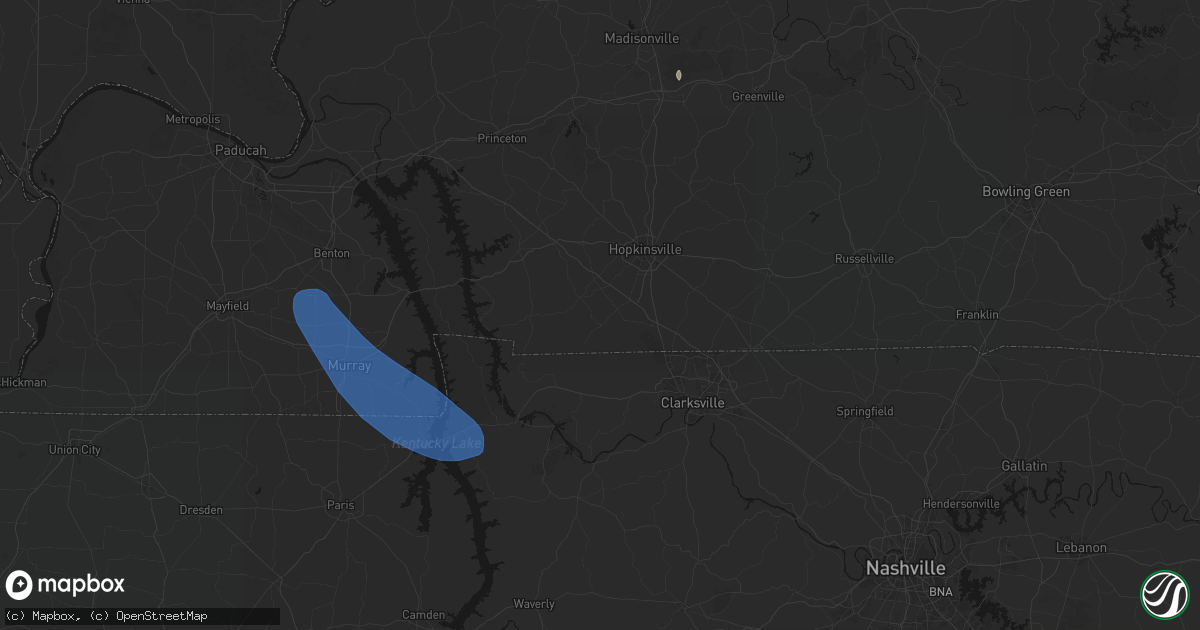 Hail map in Herndon, KY on July 2, 2026