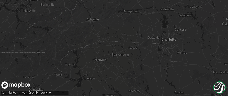 Hail map in Inman, SC on July 2, 2026