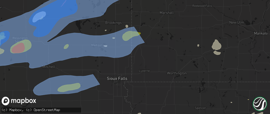 Hail map in Jasper, MN on July 2, 2026