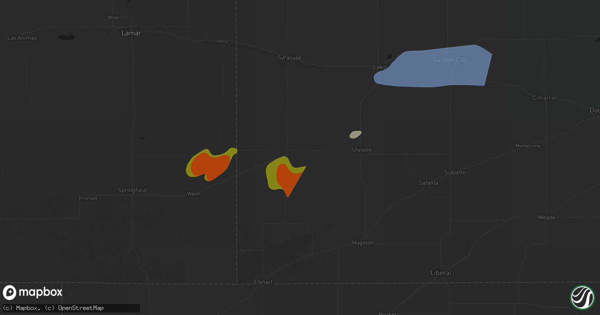 Hail map in Johnson, KS on July 2, 2026