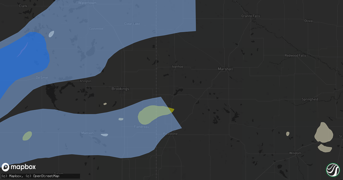 Hail map in Lake Benton, MN on July 2, 2026