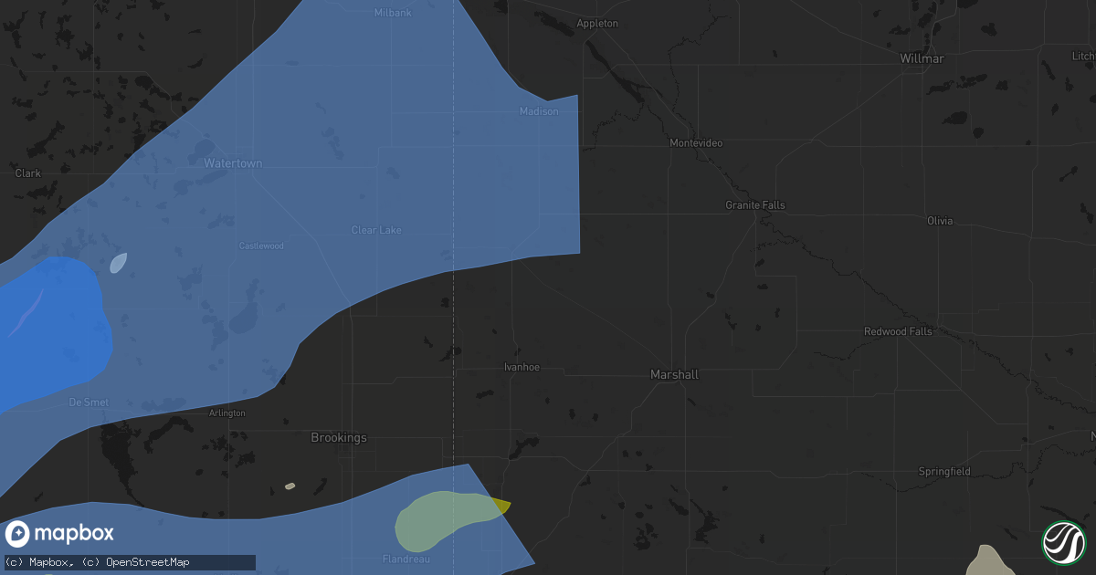 Hail map in Porter, MN on July 2, 2026