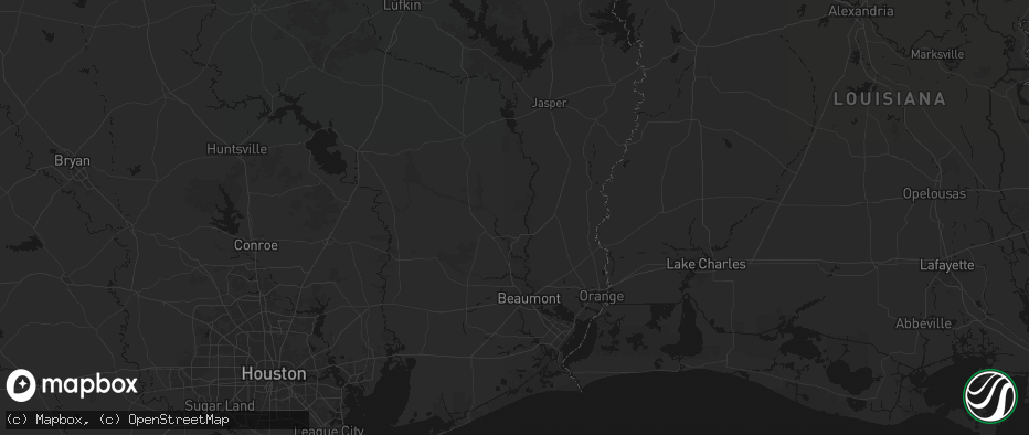 Hail map in Silsbee, TX on July 2, 2026