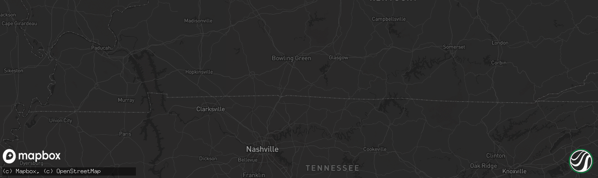 Hail map in Macon, GA on July 3, 2011