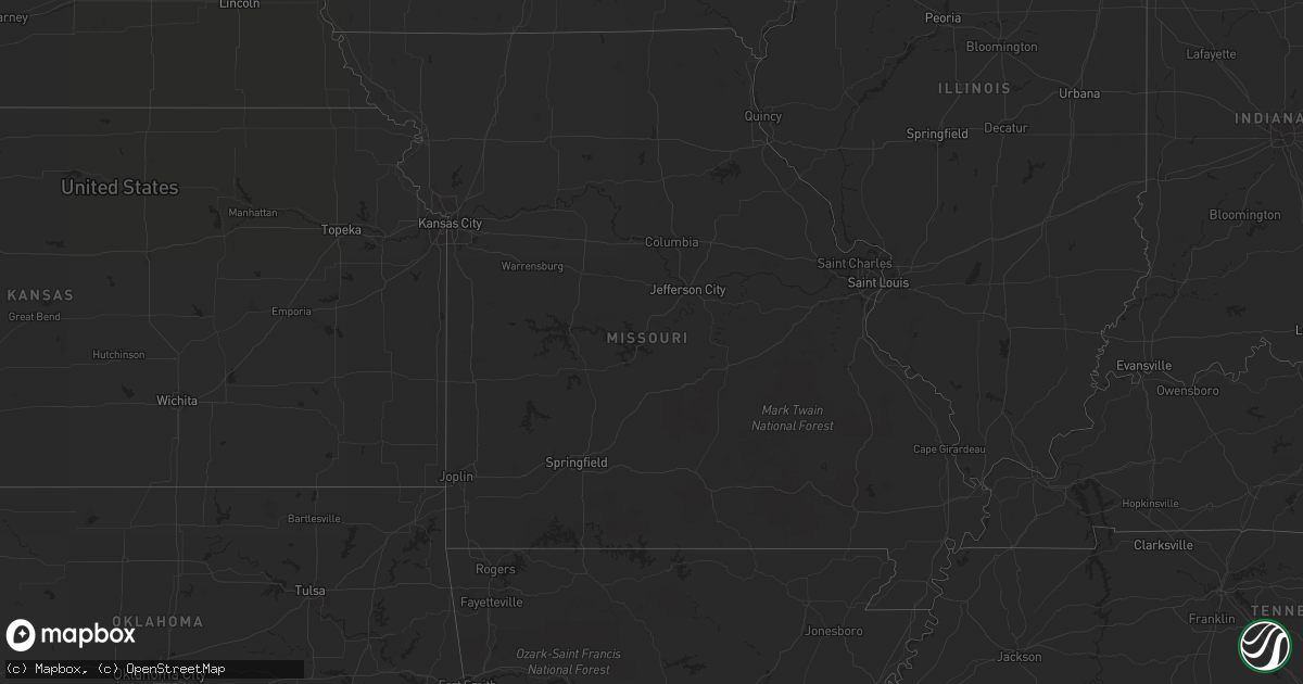 Hail map in Georgia on July 3, 2012