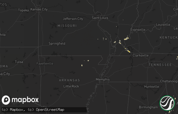 Hail map preview on 07-03-2012