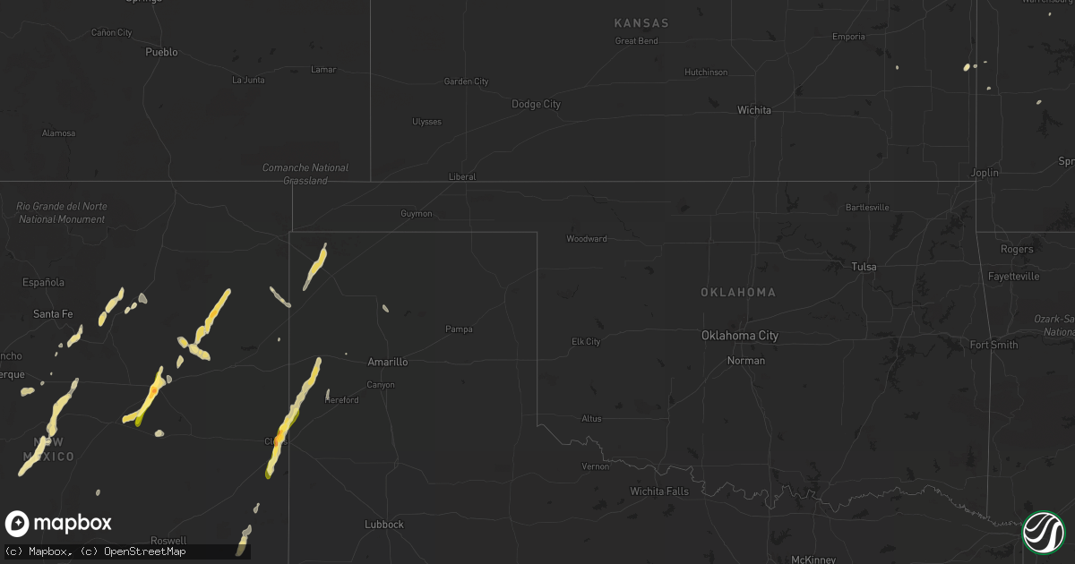 Hail map in Missouri on July 3, 2013