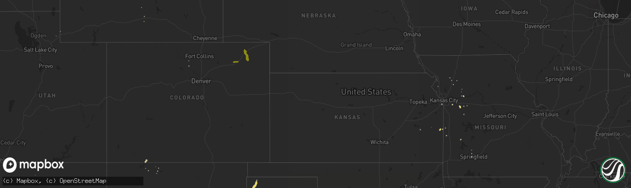 Hail map on July 3, 2013