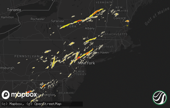 Hail map preview on 07-03-2014