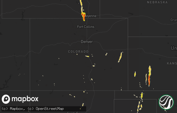 Hail map preview on 07-03-2015