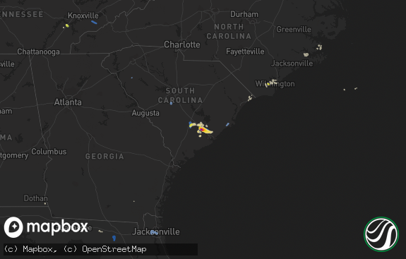 Hail map preview on 07-03-2019