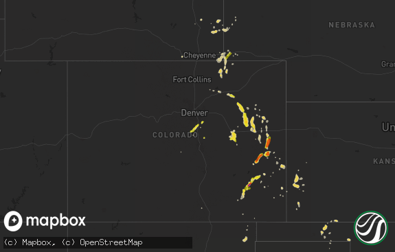 Hail map preview on 07-03-2020