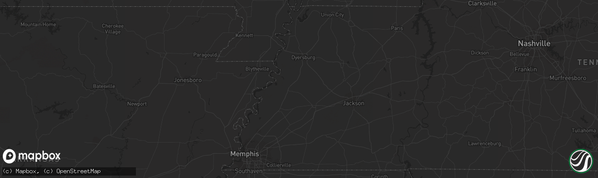 Hail map in Ellenboro, NC on July 3, 2023