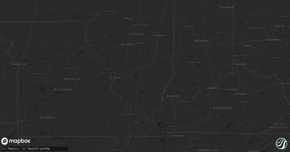 Hail map in Georgia on July 3, 2023