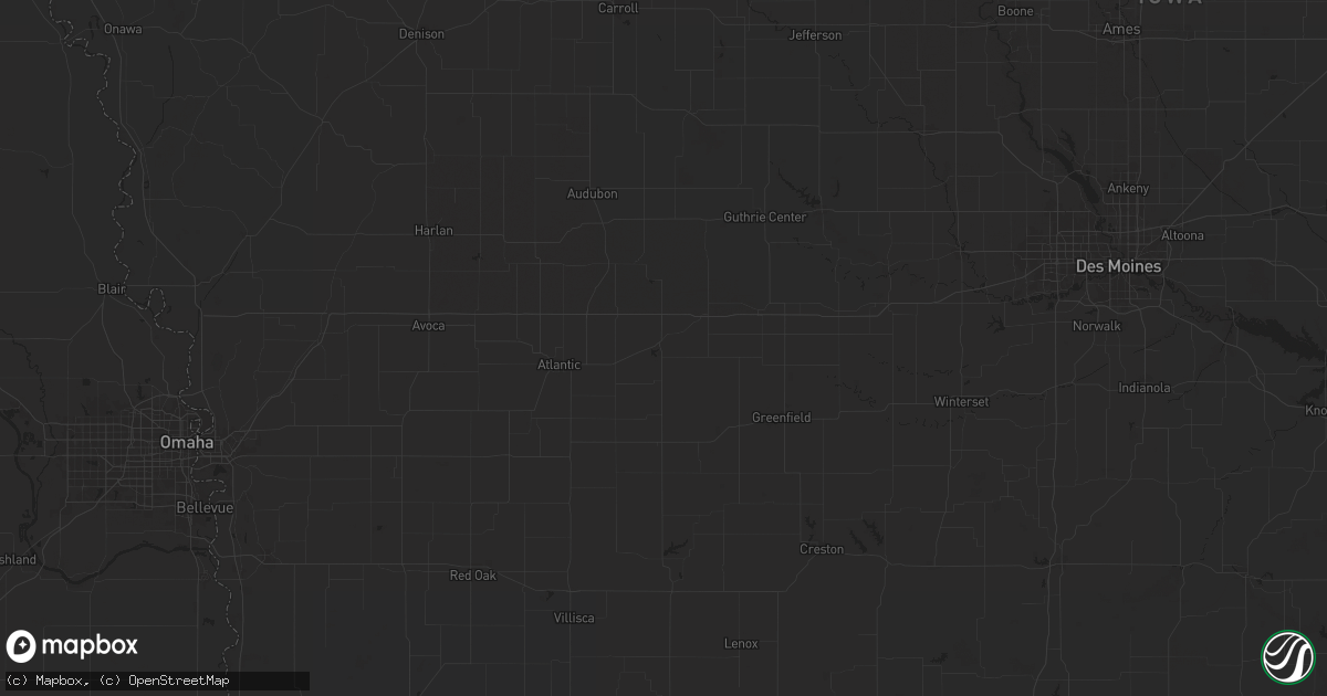 Hail map in Anita, IA on July 3, 2024