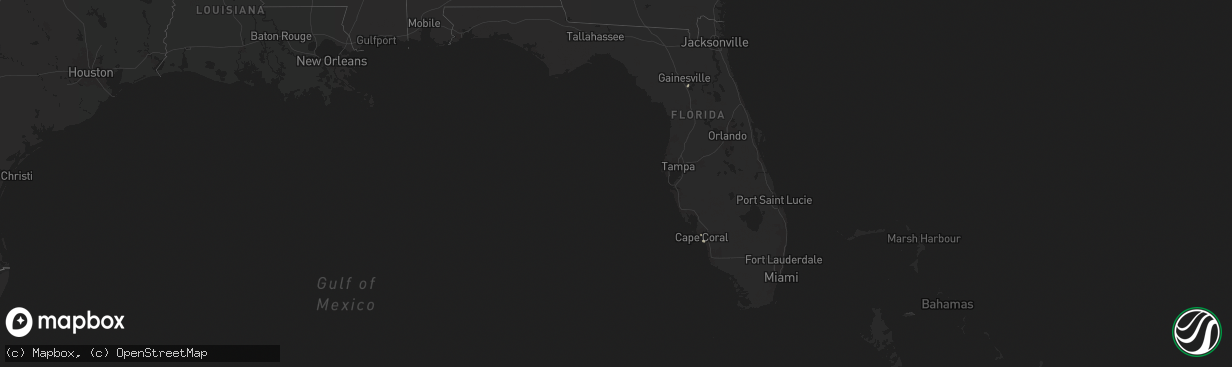 Hail map in Florida on July 3, 2024