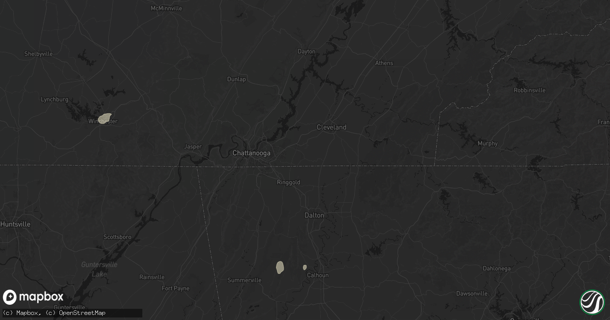 Hail map in Apison, TN on July 3, 2026