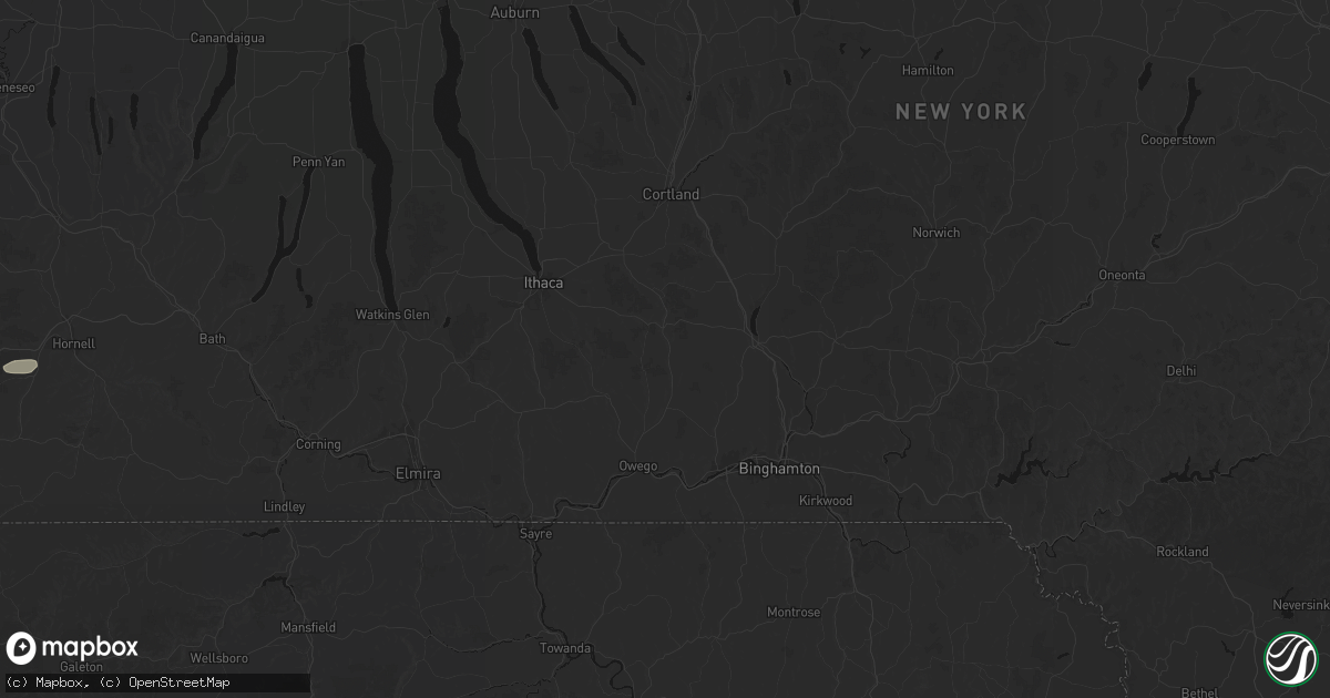 Hail map in Berkshire, NY on July 3, 2026