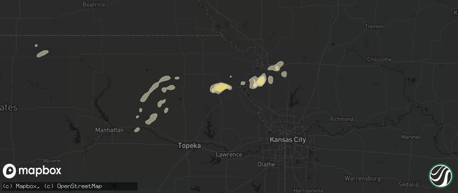 Hail map in Cummings, KS on July 3, 2026