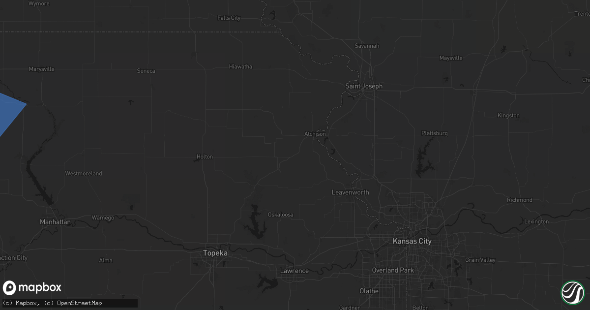 Hail map in Cummings, KS on July 3, 2026
