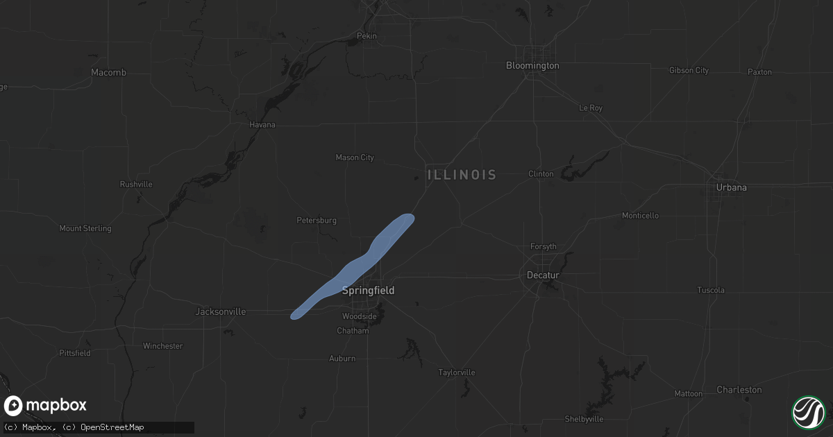 Hail map in Elkhart, IL on July 3, 2026