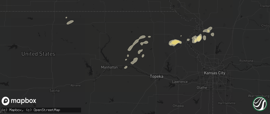 Hail map in Emmett, KS on July 3, 2026