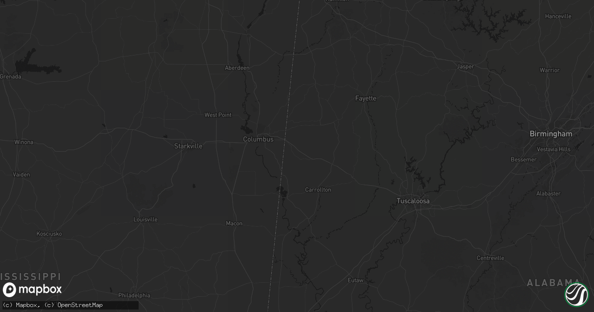 Hail map in Ethelsville, AL on July 3, 2026