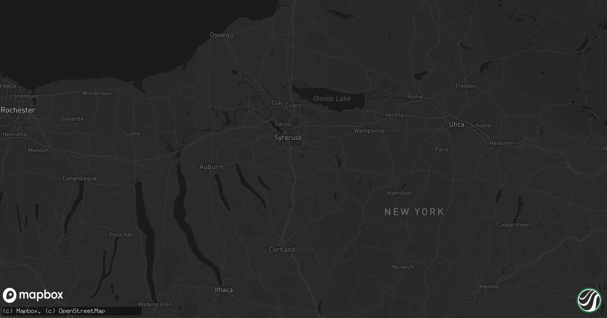 Hail map in Jamesville, NY on July 3, 2026