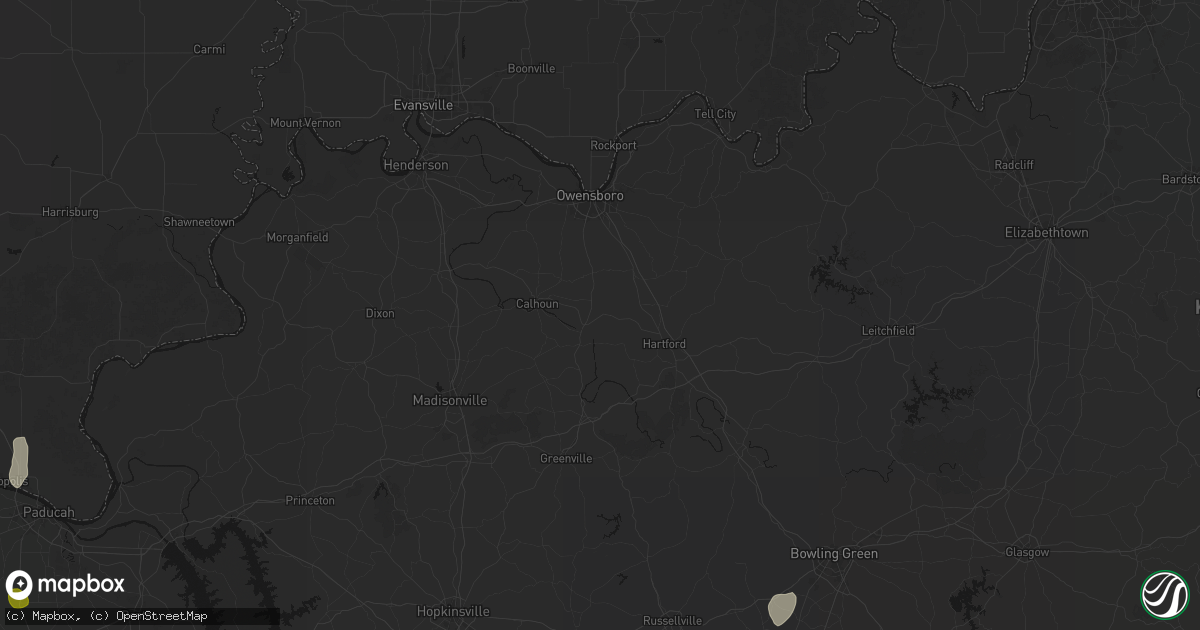 Hail map in Livermore, KY on July 3, 2026