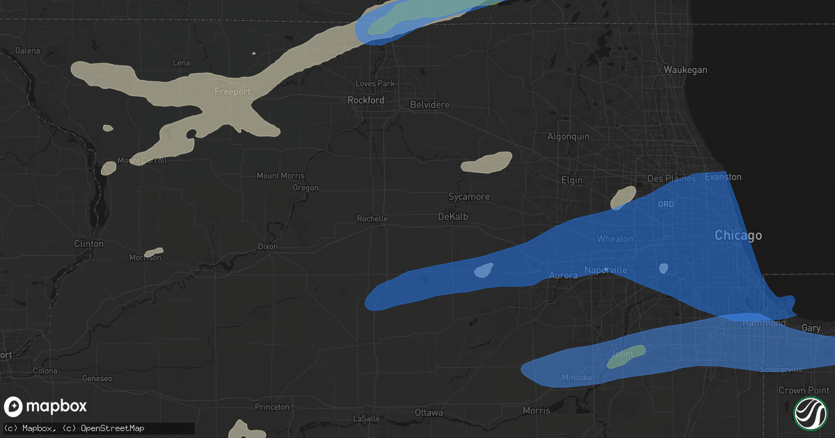Hail map in Malta, IL on July 3, 2026