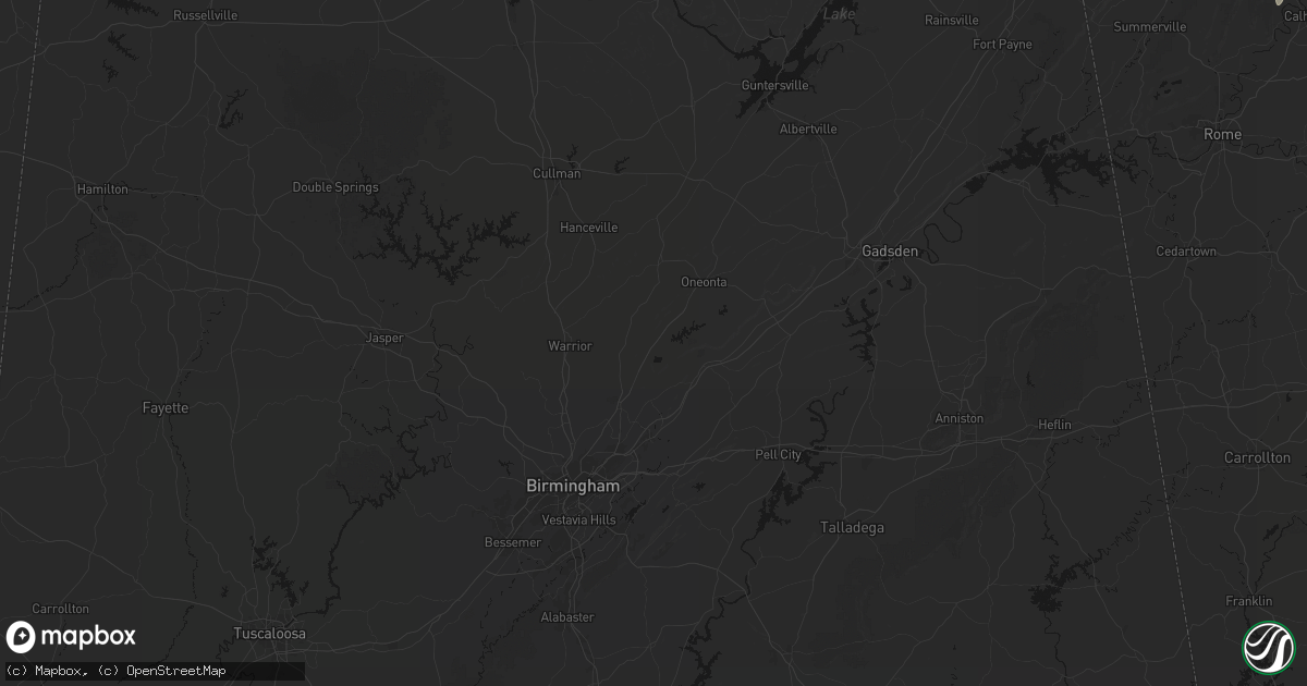 Hail map in Remlap, AL on July 3, 2026