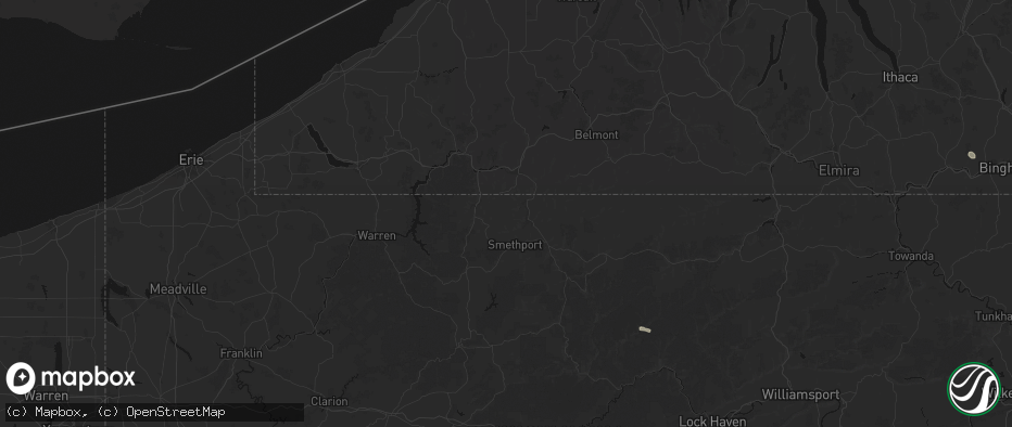 Hail map in Rixford, PA on July 3, 2026