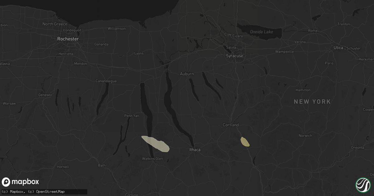 Hail map in Scipio Center, NY on July 3, 2026