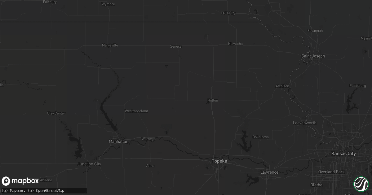 Hail map in Soldier, KS on July 3, 2026