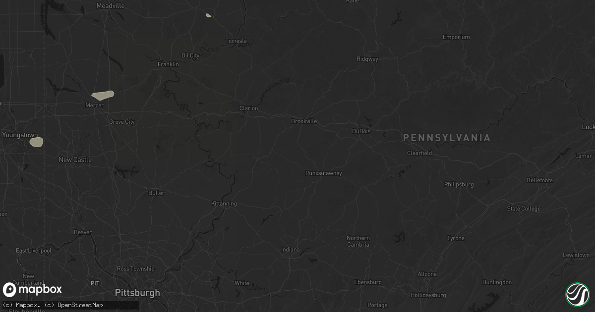 Hail map in Sprankle Mills, PA on July 3, 2026