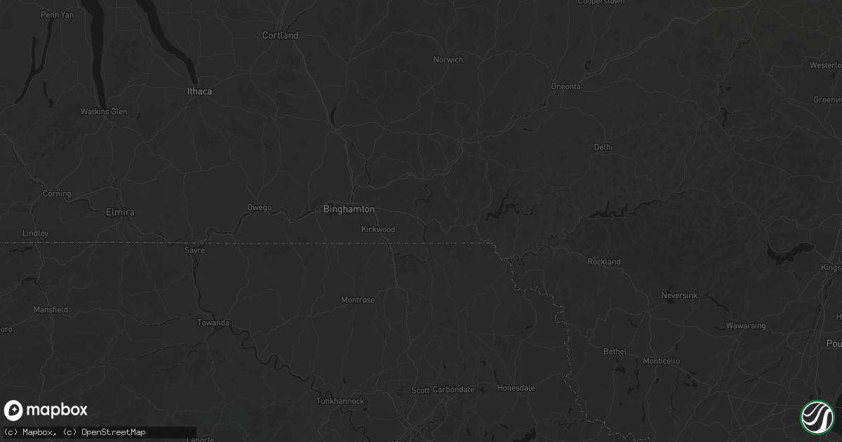 Hail map in Windsor, NY on July 3, 2026