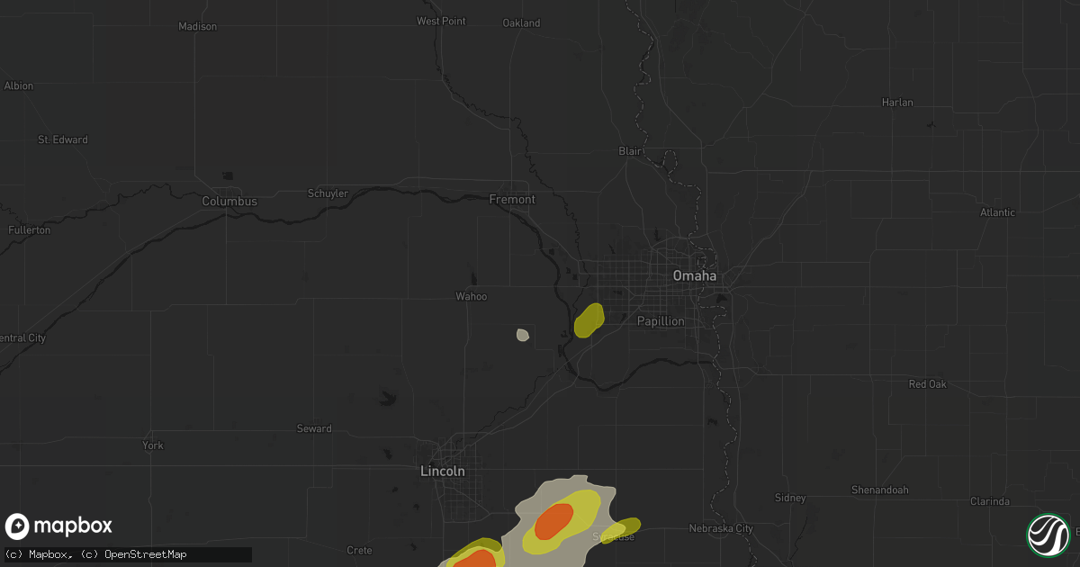 Hail map in Yutan, NE on July 3, 2026