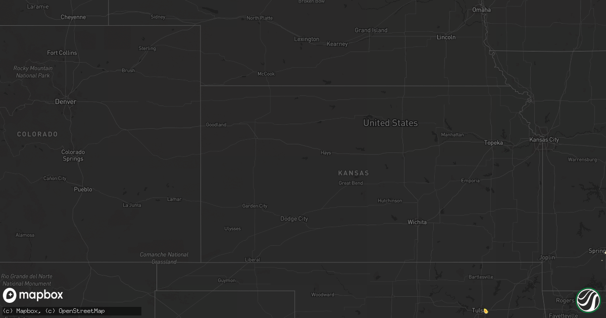 Hail map in Montana on July 4, 2013