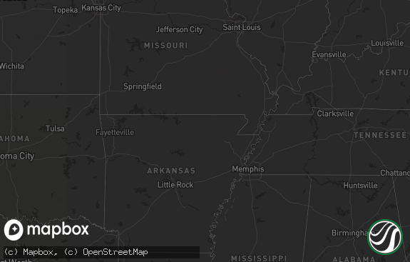 Hail map preview on 07-04-2014