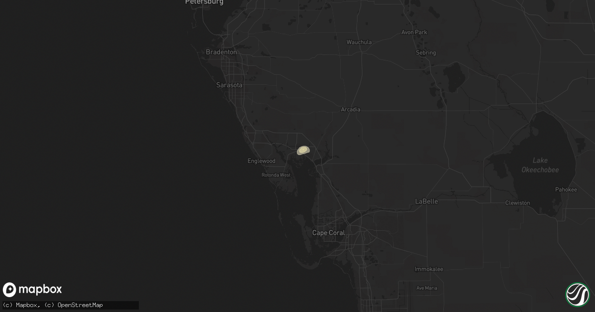 Hail map in Port Charlotte, FL on July 4, 2015
