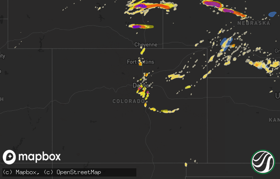 Hail map preview on 07-04-2019