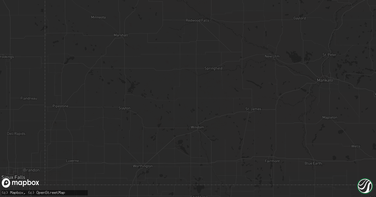Hail map in Hudson, WI on July 4, 2023