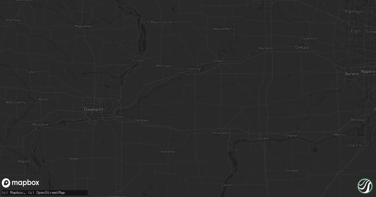 Hail map in Monroe, NE on July 4, 2023