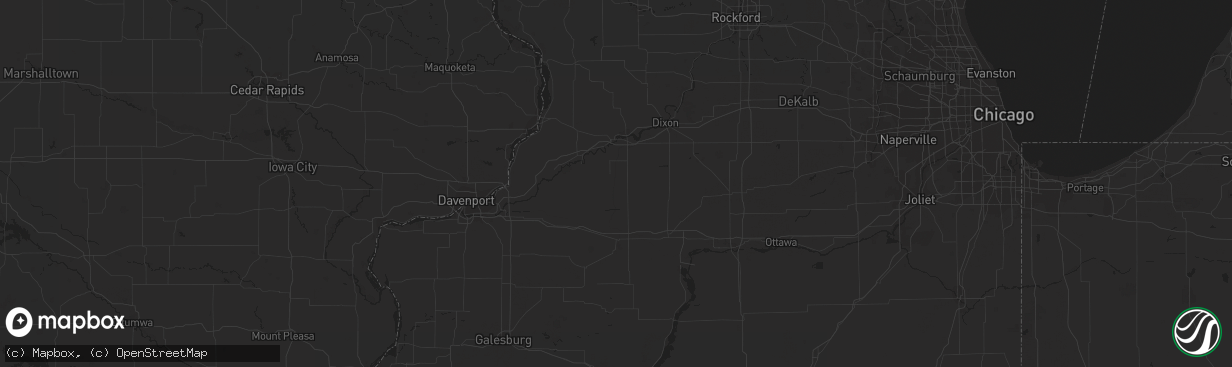 Hail map in Ordway, CO on July 4, 2023