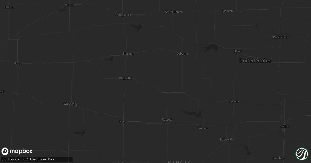 Hail map in Sanger, TX on July 4, 2023