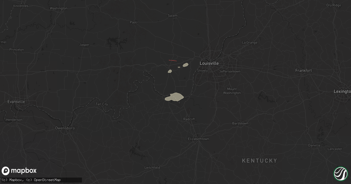 Hail map in Laconia, IN on July 4, 2024