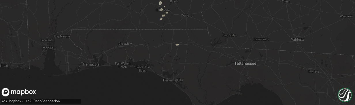 Hail map in Chipley, FL on July 4, 2025