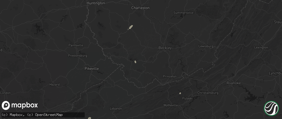 Hail map in Brenton, WV on July 4, 2026