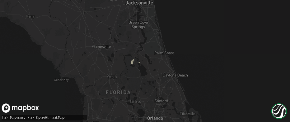 Hail map in Crescent City, FL on July 4, 2026